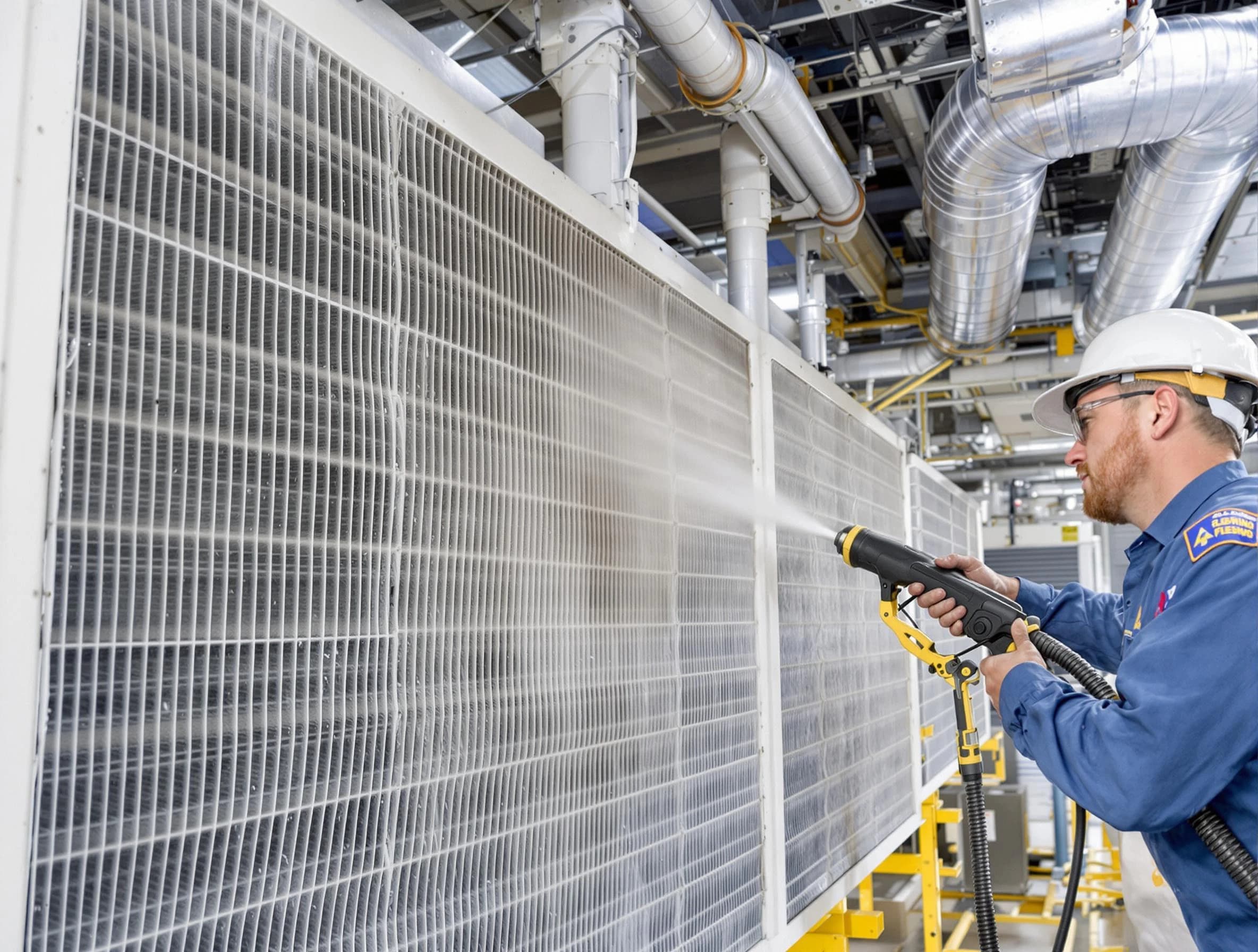 Professional commercial coil cleaning by North Fayette Air Duct Cleaning in North Fayette