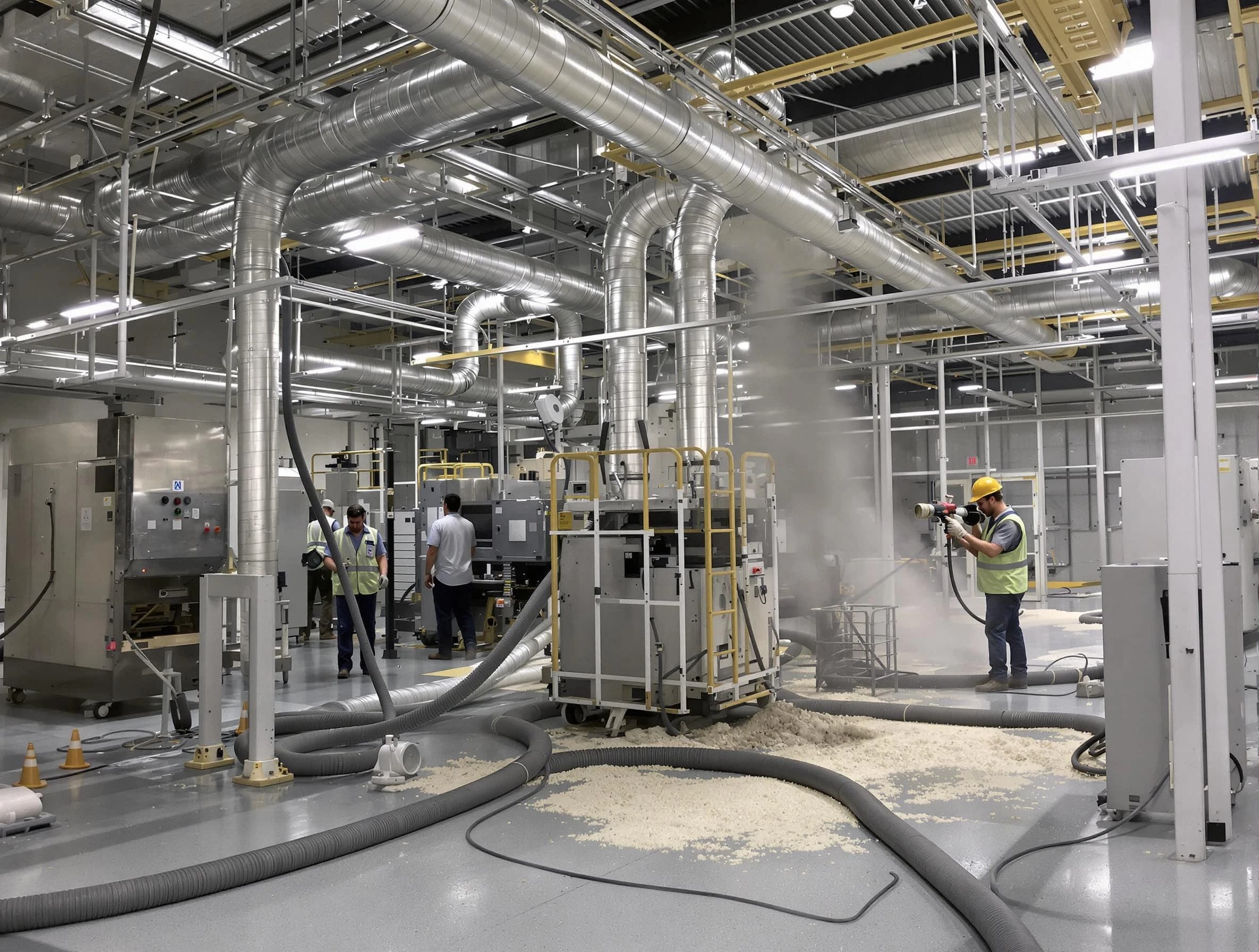 Heavy-duty industrial duct cleaning by North Fayette Air Duct Cleaning in North Fayette