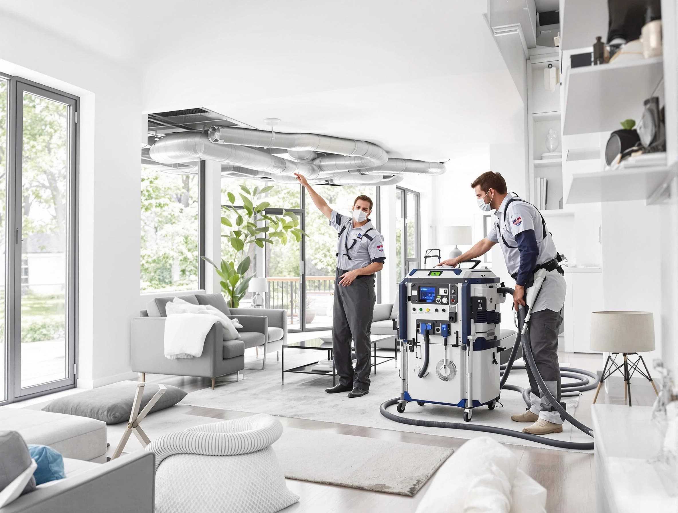 North Fayette Air Duct Cleaning professional conducting pure air duct cleaning with state-of-the-art equipment in North Fayette