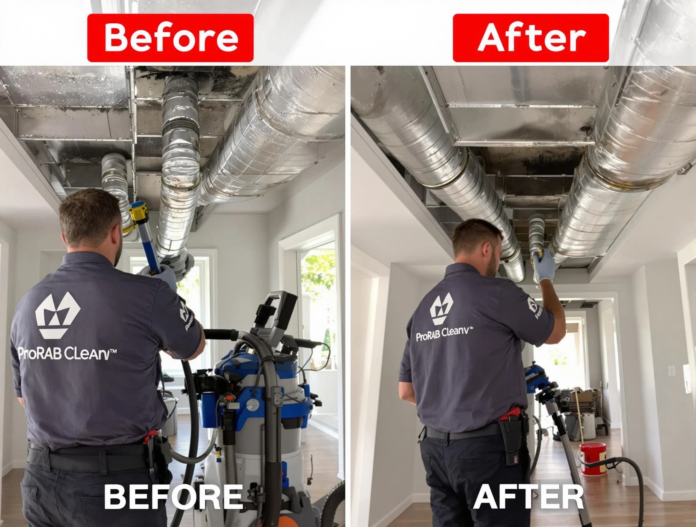 North Fayette Air Duct Cleaning expert performing thorough residential duct cleaning in a North Fayette home