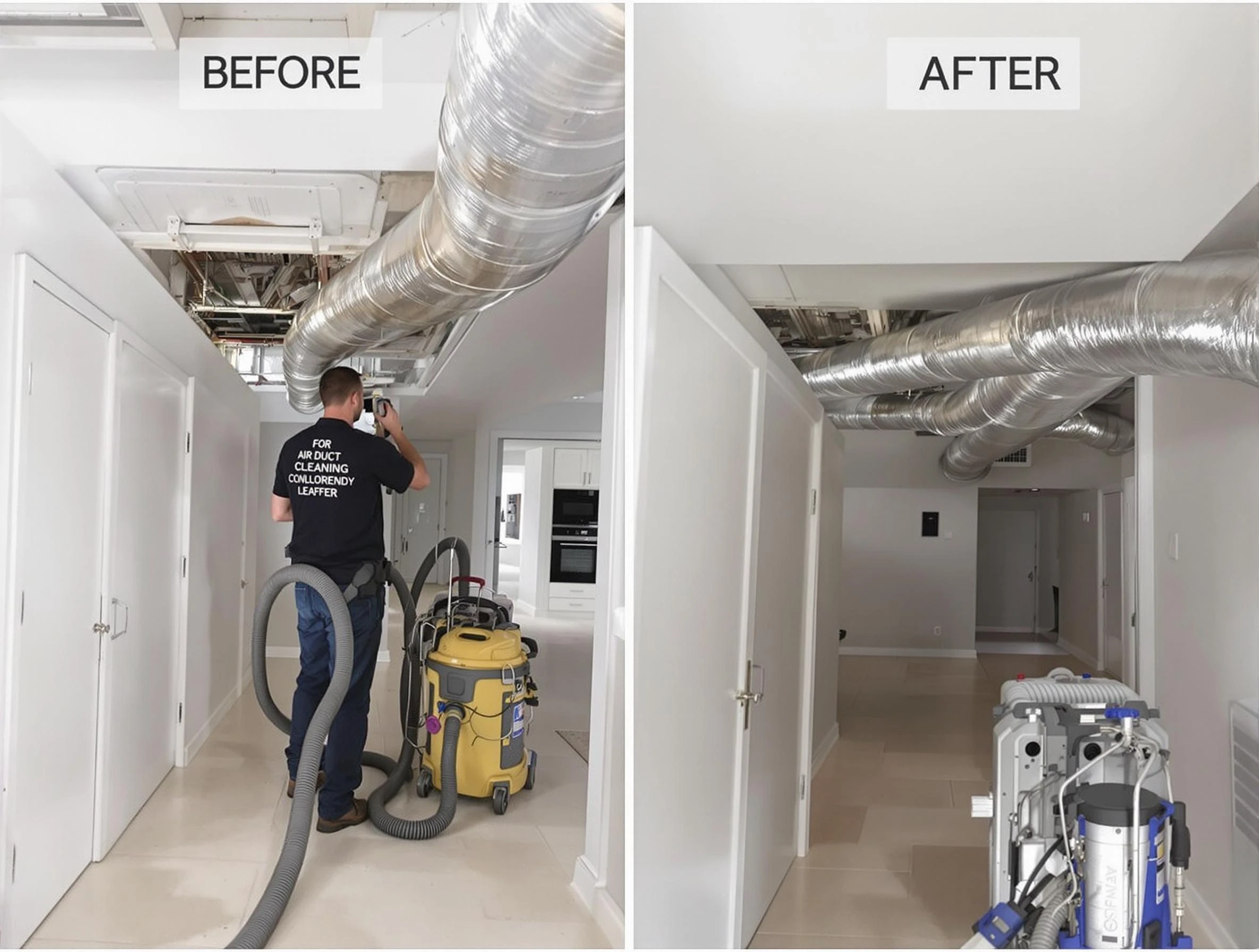 North Fayette Air Duct Cleaning professional performing thorough air duct cleaning in North Fayette