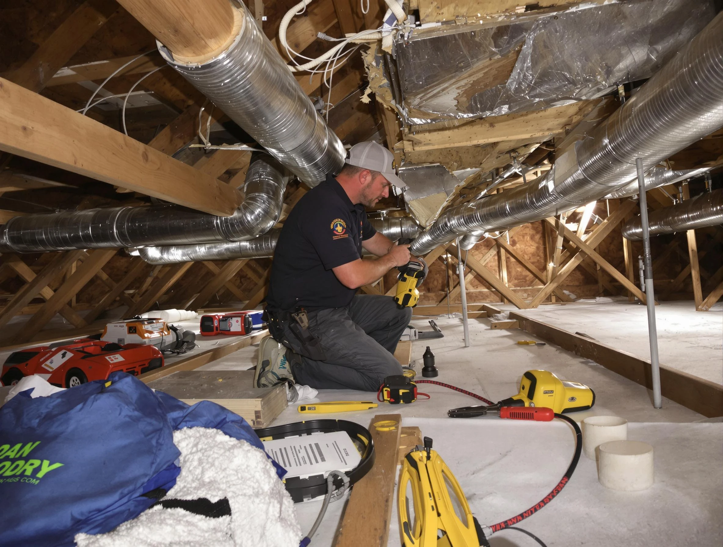Professional air duct repair by North Fayette Air Duct Cleaning in North Fayette