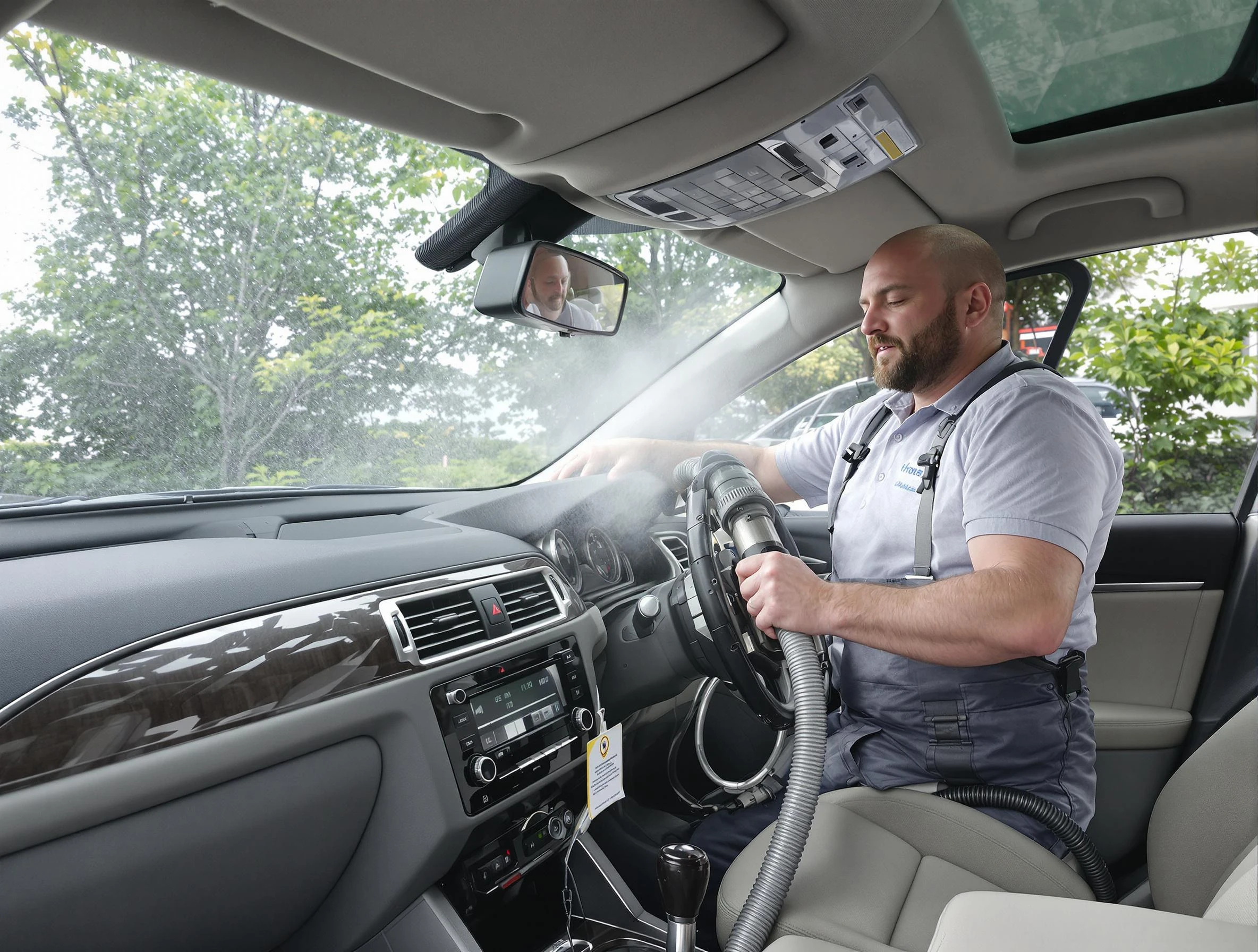 North Fayette Air Duct Cleaning specialist performing professional car duct cleaning in North Fayette