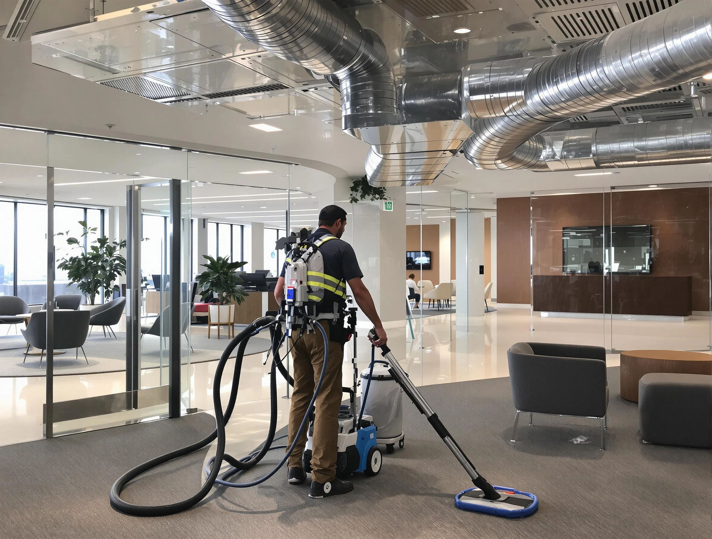 Commercial duct cleaning service by North Fayette Air Duct Cleaning in North Fayette